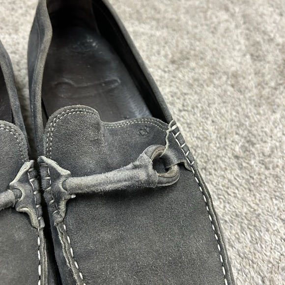 Donald J Pliner Horsebit Loafers Men's Size 13 Gray Edlyn‎ Shoes Slip On Suede - Picture 3 of 13